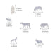 100PCS HO Scale Sheep, Dog, Shepherd 1/87 (Plastic) AN8703B - upgraderc
