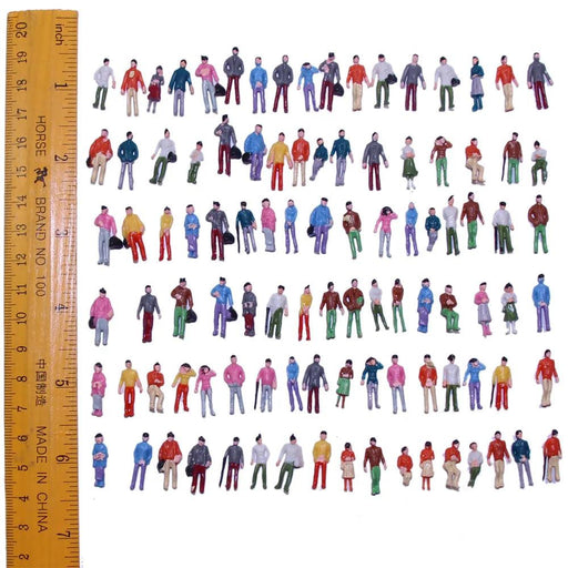 100PCS HO TT Scale Human Figures 1/87 (Plastic) P100 - upgraderc