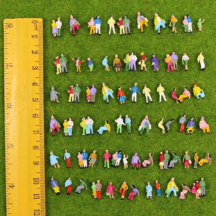 100PCS Z Scale Human Figures 1/200 (Plastic) P200W - upgraderc