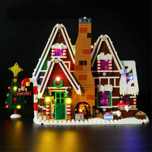 10267 Gingerbread House Building Blocks LED Light Kit - upgraderc