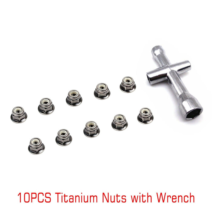 10/30PCS M4 Wheel Lock Nuts w/ Wrench (Metaal) Schroef Injora 10PCS with Wrench 2 
