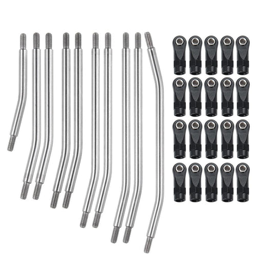 10PCS 324mm Linkage Set w/ Ball Ends for Axial SCX10 (RVS) - upgraderc