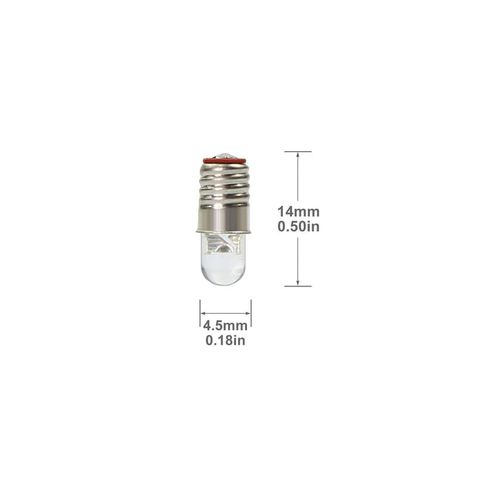 10PCS 3mmE5 E5.5 LEDs Screw Bulbs E505 - upgraderc
