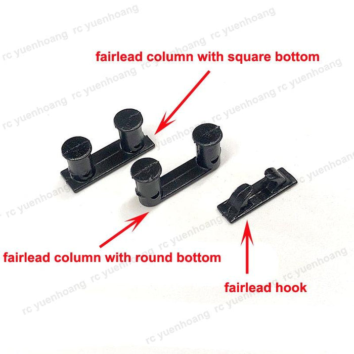 10PCS Fairlead Hook/Column w/ Square/Round Bottom (ABS) Onderdeel upgraderc 