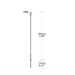 10PCS HO Scale Lamp Post LD12HOWSi 1/87 (Metaal) - upgraderc