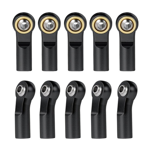10PCS M3 Clockwise Ball Head Joints for Traxxas, Axial 1/10 (Aluminium) Onderdeel Yeahrun Black 10pcs 