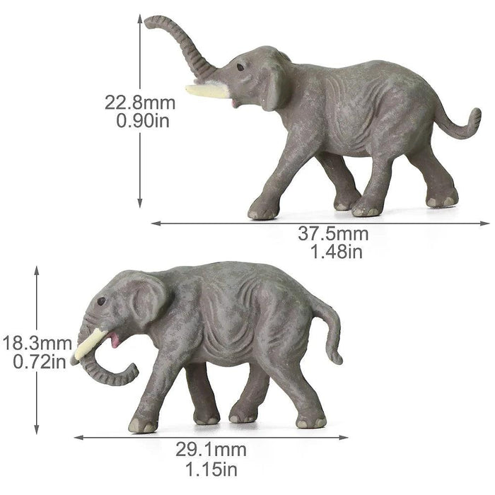 10PCS N Scale Elephant 1/60 (PVC) AN15004 - upgraderc
