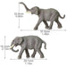 10PCS N Scale Elephant 1/60 (PVC) AN15004 - upgraderc