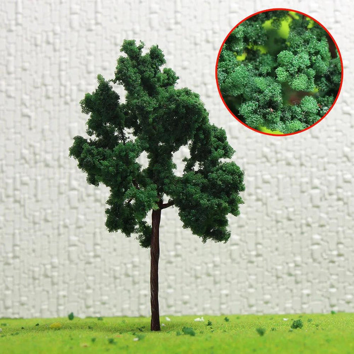 10PCS O Scale 11cm Model Green Trees 1/50 (Plastic) D11054 - upgraderc
