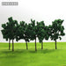 10PCS O Scale 11cm Model Green Trees 1/50 (Plastic) D11054 - upgraderc