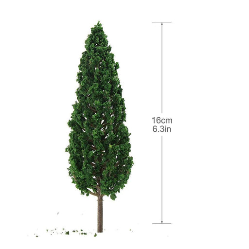 10PCS O Scale 16cm Model Green Trees 1/25 (Plastic) S16060 - upgraderc