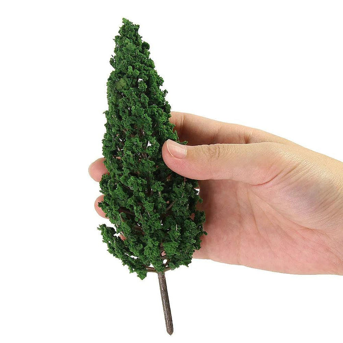 10PCS O Scale 16cm Model Green Trees 1/25 (Plastic) S16060 - upgraderc