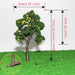 10PCS O Scale Model Pagoda Trees 1/50 (Plastic) S0901 - upgraderc