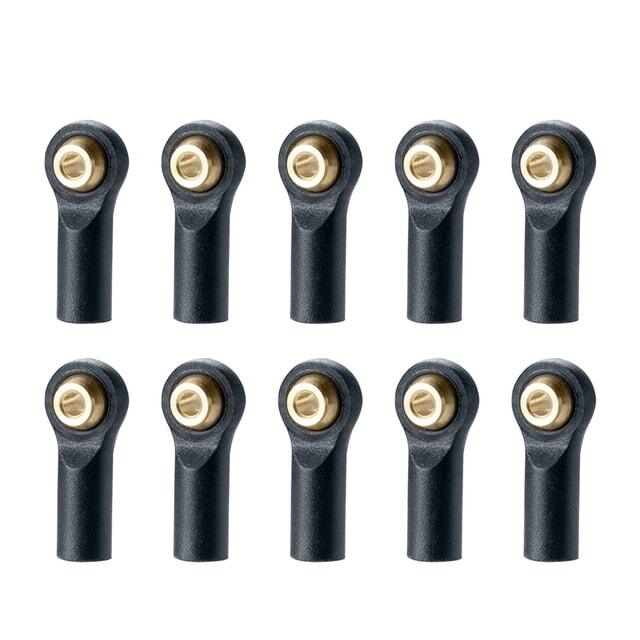 10PCS Plastic Link Rod Ball Head Ends for Axial SCX24 1/24 (Plastic+Staal) Onderdeel Yeahrun Type B 