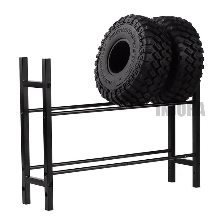 1/10 1.9" 2.2" Wheel Rim Tire Rack (Alloy) Onderdeel Injora Black 
