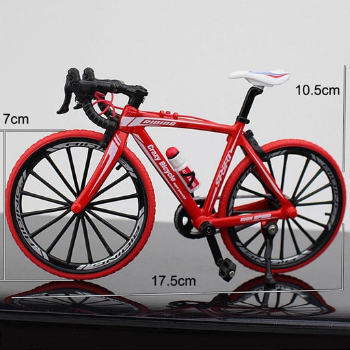 1/10 17.5x10.5cm Mini Road Bike Model (Metaal+Plastic) - upgraderc