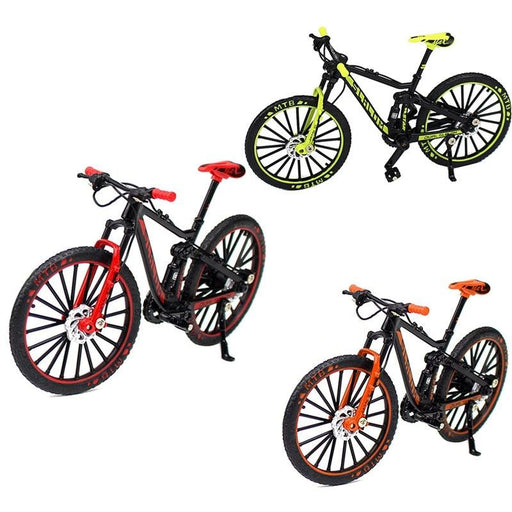 1/10 17.5x9.5cm Mini Mountain Bike Model (Metaal+Plastic) - upgraderc