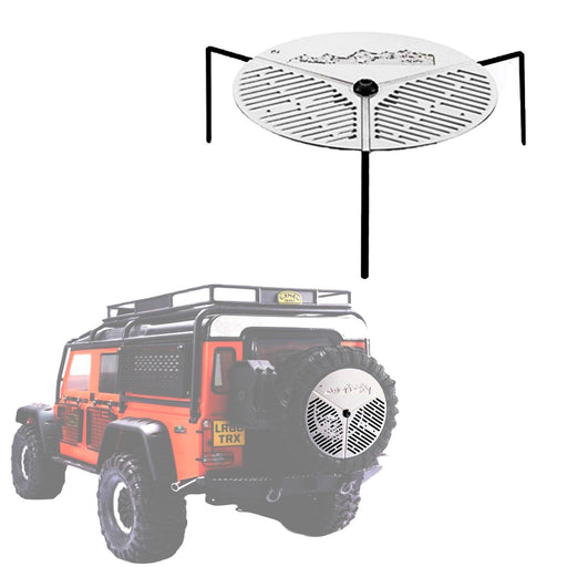 1/10 78mm Spare Tire Cover (Metaal) - upgraderc