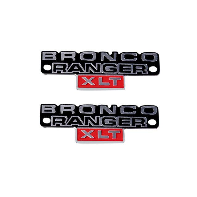 1/10 Bronco Ranger XLT logo (Metaal) Onderdeel AJRC 2pcs 