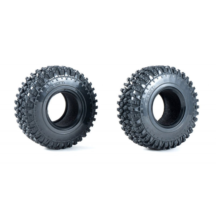 2PCS YK10 Tires w/ Sponge for FMS Canyon 1/10