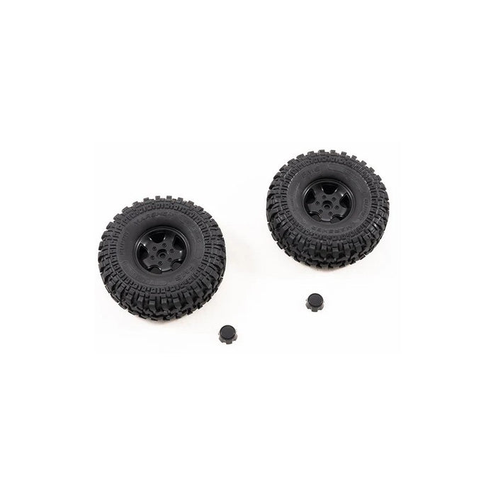 2PCS 1.9"x4.72'' (25 Degrees) Wheel Tires for FMS FCX10 K5 1/10