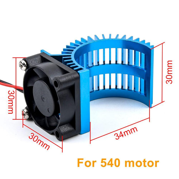 1/10 Heatsink + cooling fan (26.4-34mm motor) - upgraderc