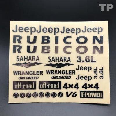 1/10 Jeep Logo Stickers (Metaal) - upgraderc