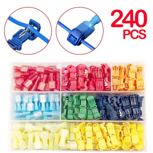 120/240/360PCS T-Tap Wire Connectors Self-Stripping Splice - upgraderc