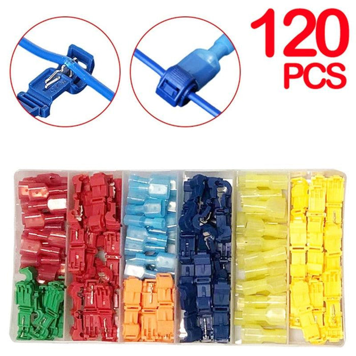 120/240/360PCS T-Tap Wire Connectors Self-Stripping Splice - upgraderc
