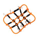 1/24 Molded Decoration, Roof Net (Plastic) Onderdeel Injora Luggage Net Orange 