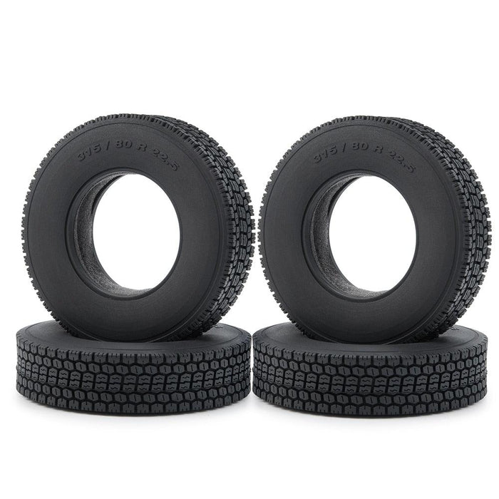 1/2/4PCS 22/25mm Tires for 1/14 Truck (83.5mm Rubber) Band en/of Velg Yeahrun 4Pcs 