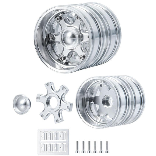 1/2/4PCS 47x44.5mm 1/14 Rear Wheel Rims (Aluminium) - upgraderc