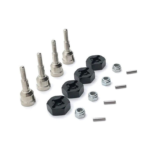 12mm Coupling One Set for WLtoys 1/18 (Metaal) Onderdeel upgraderc black 