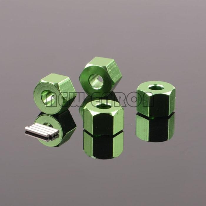12mm Extended (9mm) Wheel Hex Adapter for HPI WR8 1/10 (Aluminium) Hex Adapter New Enron Green 