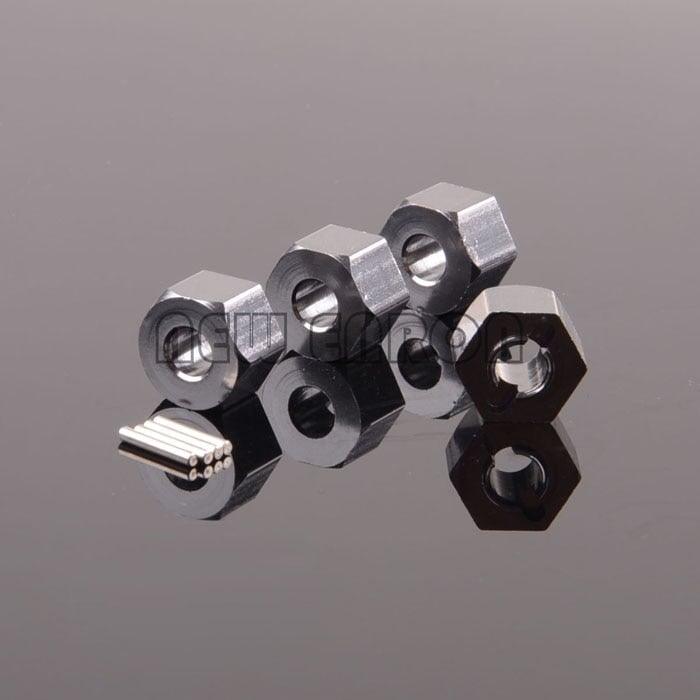 12mm Extended (9mm) Wheel Hex Adapter for HPI WR8 1/10 (Aluminium) Hex Adapter New Enron Gray 
