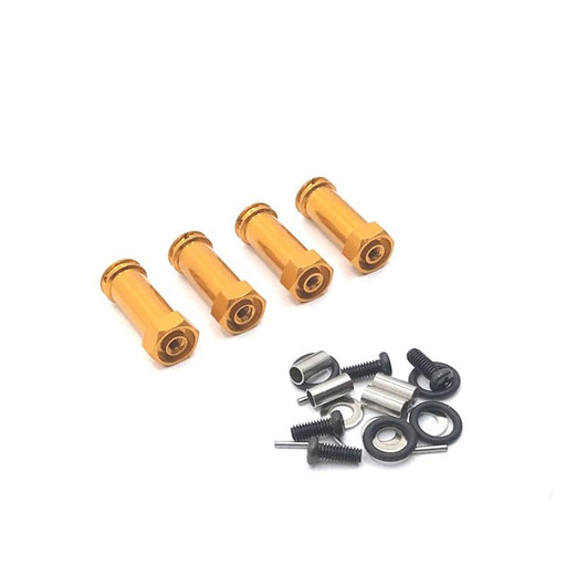 12mm Wheel Hex Adapter Extension 30mm for WLtoys 1/12, 1/14 (Metaal) Hex Adapter upgraderc Gold 