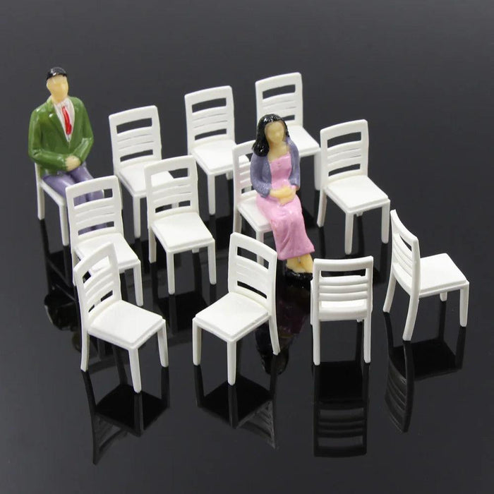 12PCS G Scale Chairs 1/25 ZY15025 - upgraderc
