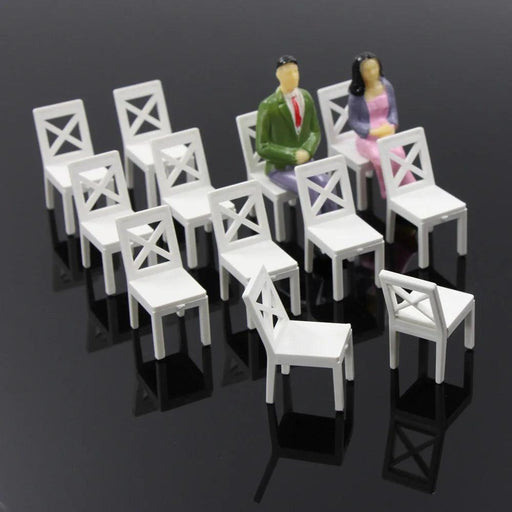 12PCS G Scale Chairs 1/25 ZY16025 - upgraderc