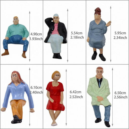 12PCS G Scale Human Figures 1/25 (Plastic) P2513 - upgraderc