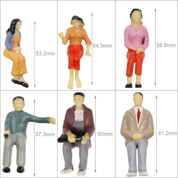 12PCS G Scale Human Figures 1/25 (Plastic) P2525 - upgraderc