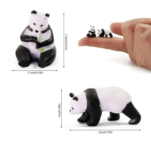 12PCS HO Scale Pandas 1/43 (PVC) AN8716 - upgraderc