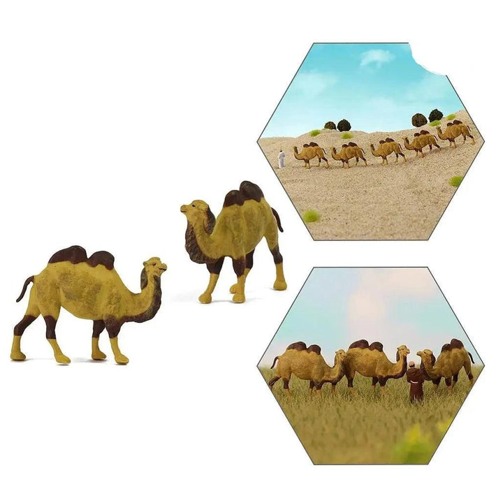 12PCS HO Scale Two-humped Camel 1/87 (PVC) AN8710 - upgraderc