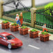 12PCS N HO OO O Scale Square Flowerbed GY36 - upgraderc