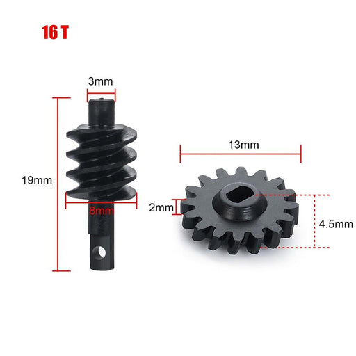 13~16T Differential Axle Gear for Axial SCX24 (Metaal) Onderdeel Yeahrun 16T 