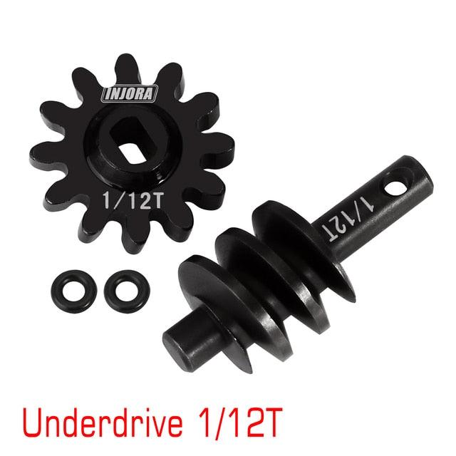 13T,14T,16T Overdrive Gear Worm Screw for Axial SCX24 (Staal) Onderdeel Injora 1/12T Underdrive 