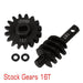 13T,14T,16T Overdrive Gear Worm Screw for Axial SCX24 (Staal) Onderdeel Injora 16T Stock Gear 