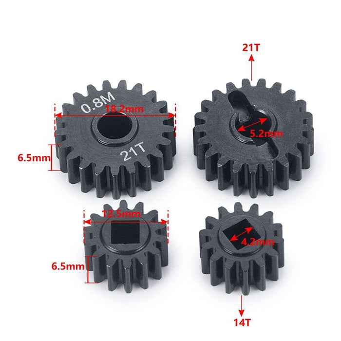 14+21T Diff Axle Gear for Axial Capra 1/10 (Aluminium) - upgraderc