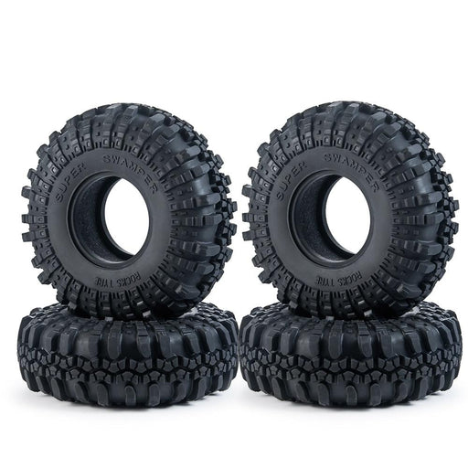 1/4PCS 1.9" 107x42mm 1/10 Crawler Tires (Rubber) - upgraderc