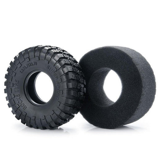 1/4Pcs 1.9" 120x52mm 1/10 Crawler Tires (Rubber) - upgraderc