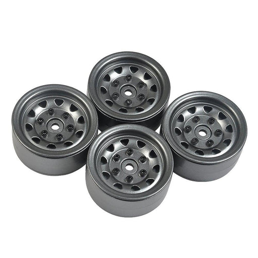 1/4PCS 1.9" 42mm Beadlock Rims for 1/10 Crawler (Metaal) Band en/of Velg Yeahrun 4PCS Grey 